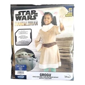 Star Wars Grogu Child Outfit - Tan and White